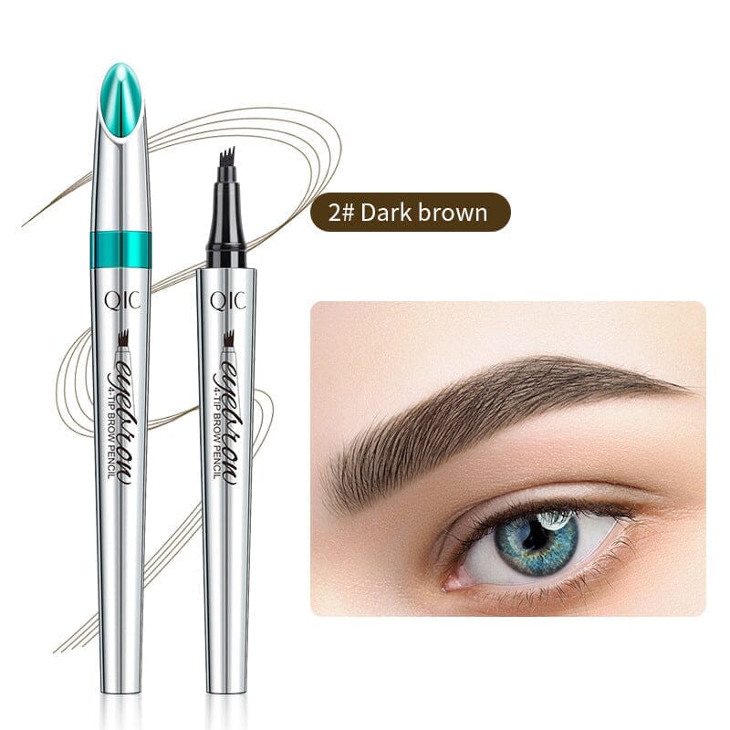 Crayon à sourcils imperméable à 4 pointes pour microblading 3D