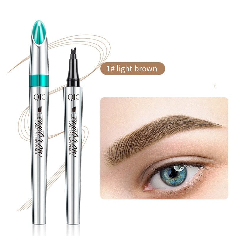 Crayon à sourcils imperméable à 4 pointes pour microblading 3D