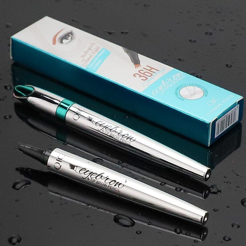 Crayon à sourcils imperméable à 4 pointes pour microblading 3D
