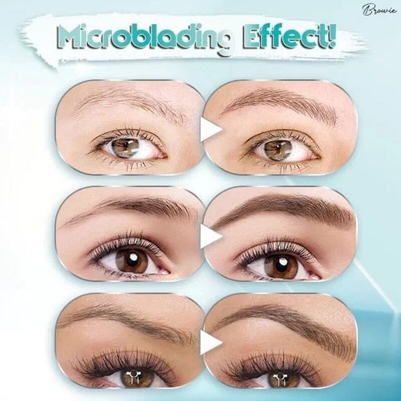Crayon à sourcils imperméable à 4 pointes pour microblading 3D