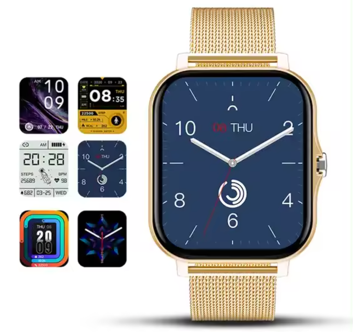 Women's Mesh Strap Smartwatch, Health Tracking And Connectivity