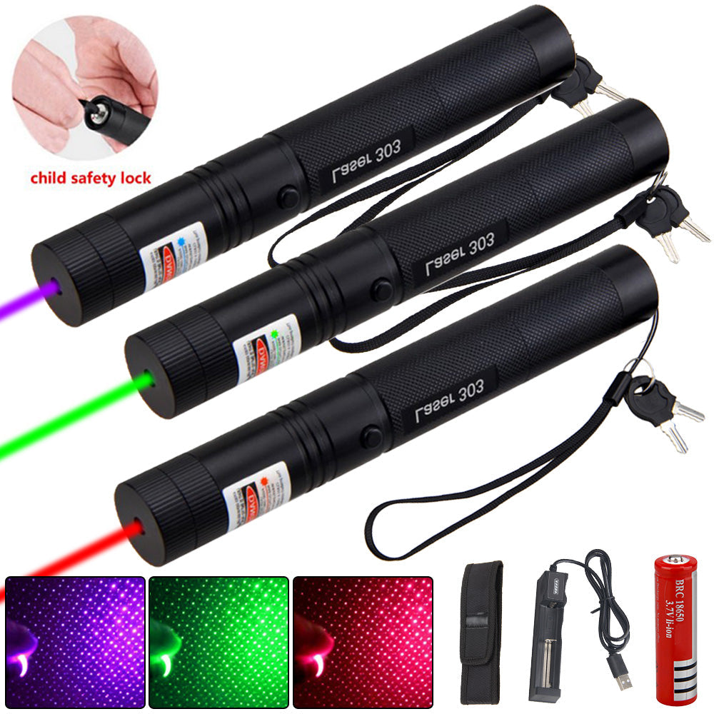 Puntero láser Zelara-Power 303 — Puntero USB recargable de alta potencia