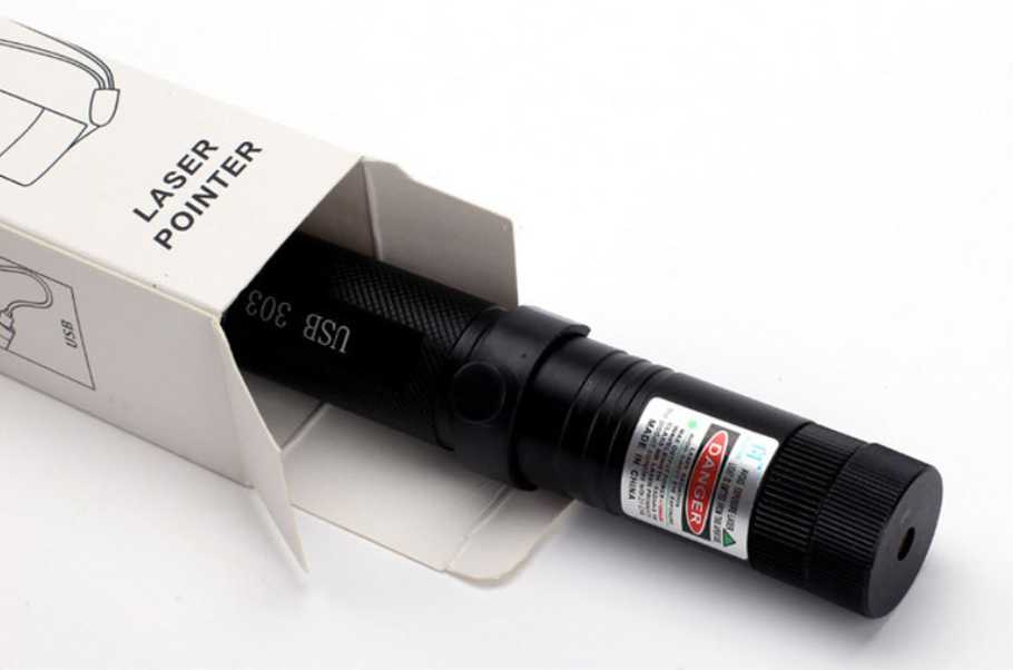 Puntero láser Zelara-Power 303 — Puntero USB recargable de alta potencia