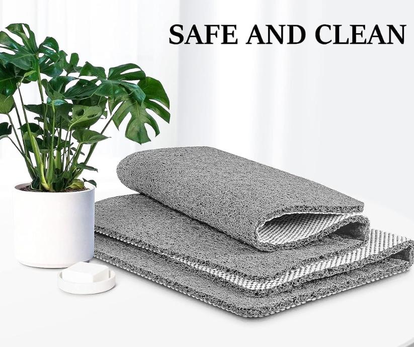 Anti Slip Shower Floor Mat, Rapid Water Drainage And Mould Resistant Grip