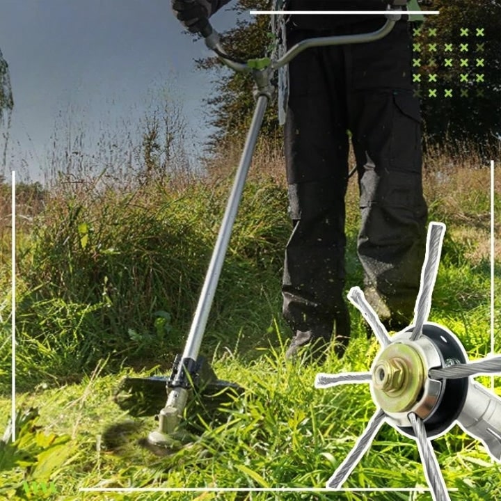 Heavy-Duty Twisted Steel Wire Trimmer Head — Universal Fit For Electric String Trimmers