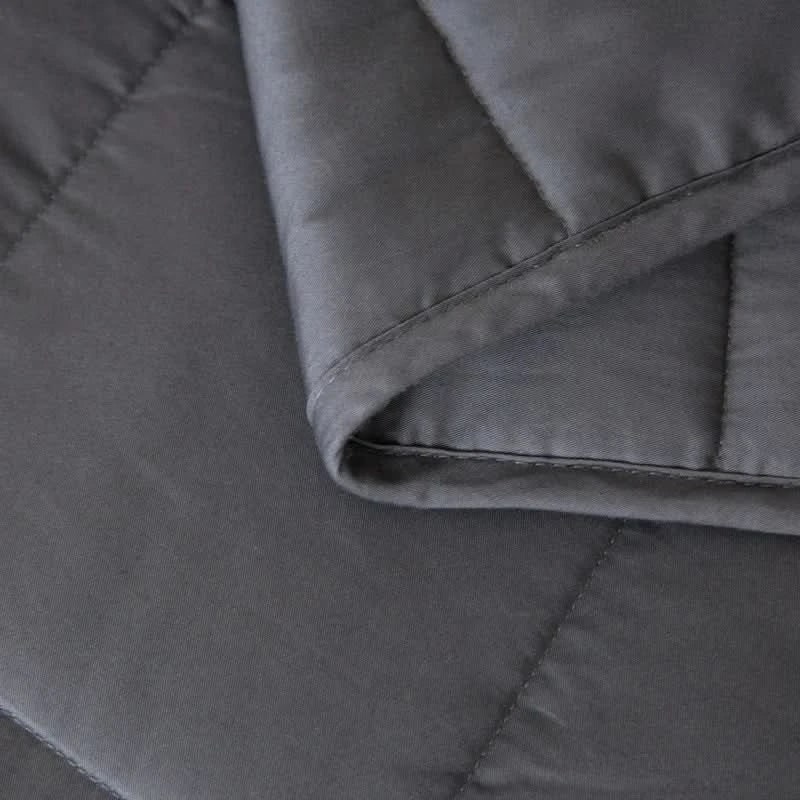 Quilted Cotton Weighted Throw Blanket - Gentle Pressure Stitch Pattern