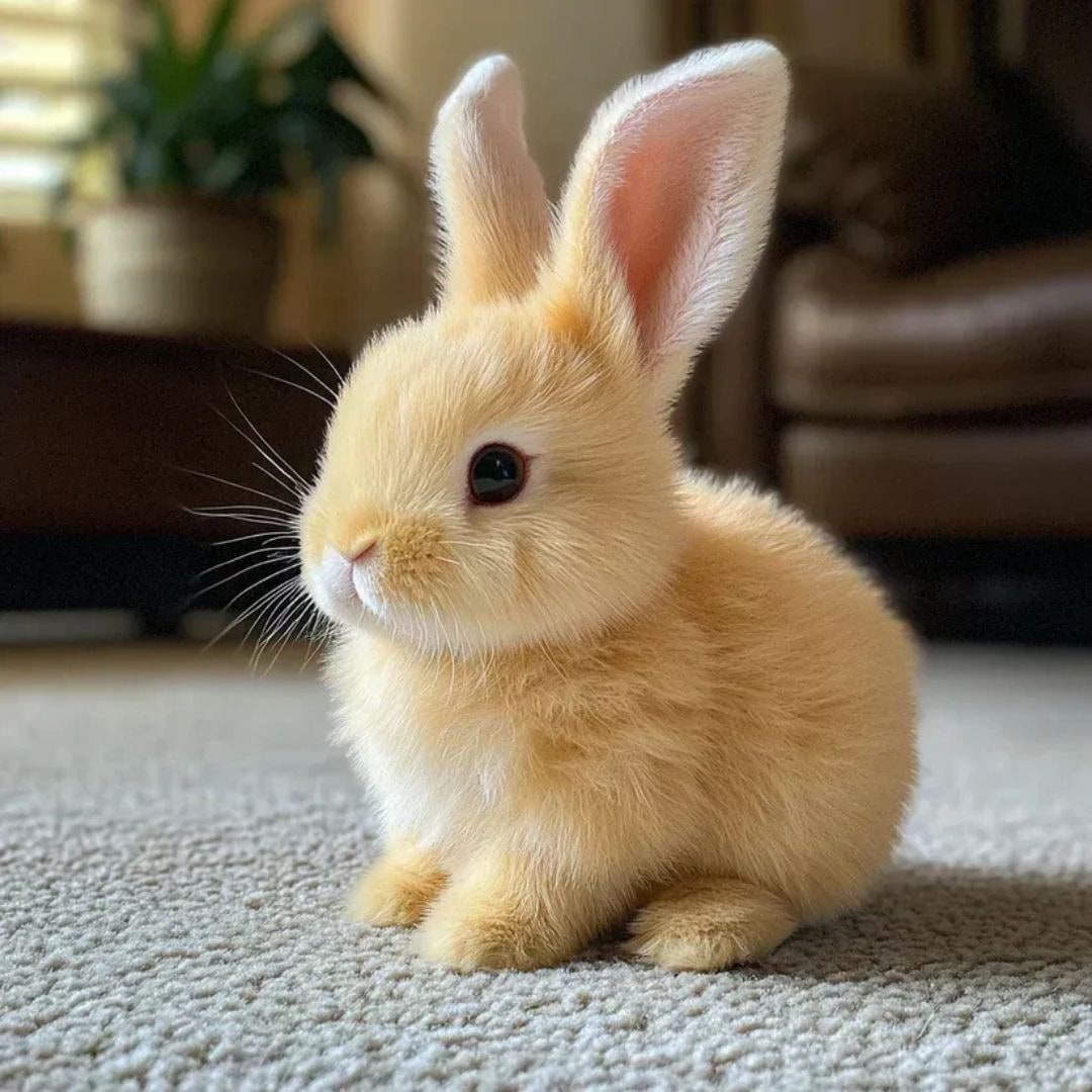 Weighted Stuffed Bunny Soft Plush Fur And Realistic Companion Details