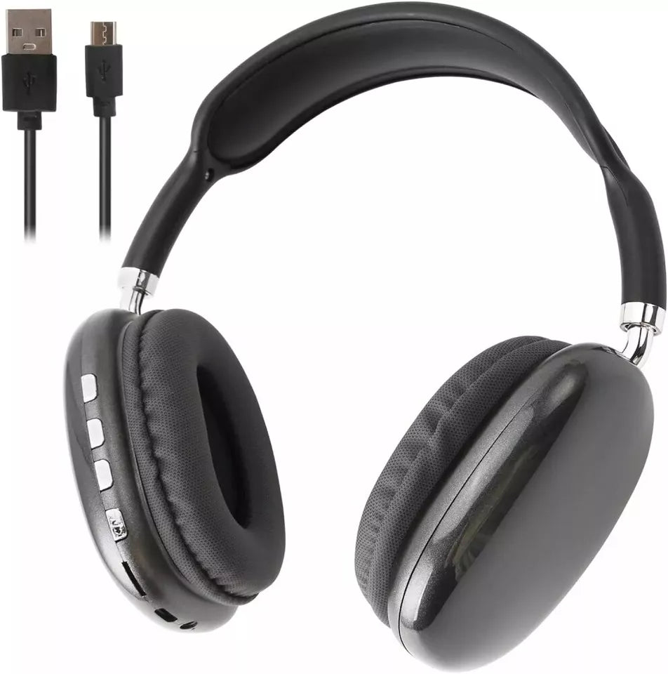 Cuffie wireless over-ear con cancellazione del rumore, bassi profondi, leggere e confortevoli