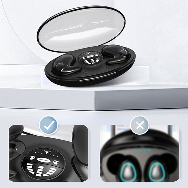 سماعات أذن لاسلكية بتقنية Bluetooth، تصميم مدمج داخل الأذن، تقليل الضوضاء، ثبات محكم