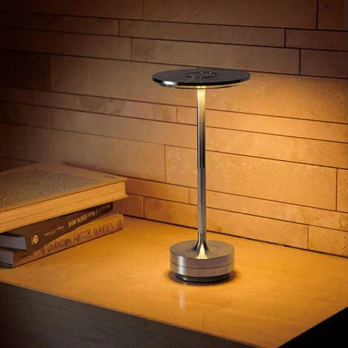 GlowBeam Wireless USB Rechargeable Table Lamp Warm Ambient Glow