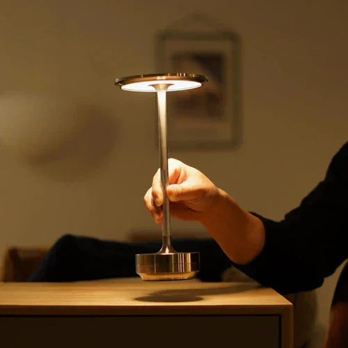 GlowBeam Wireless USB Rechargeable Table Lamp Warm Ambient Glow