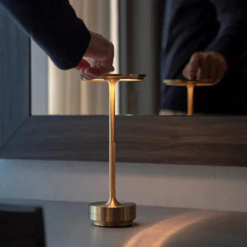 GlowBeam Wireless USB Rechargeable Table Lamp Warm Ambient Glow