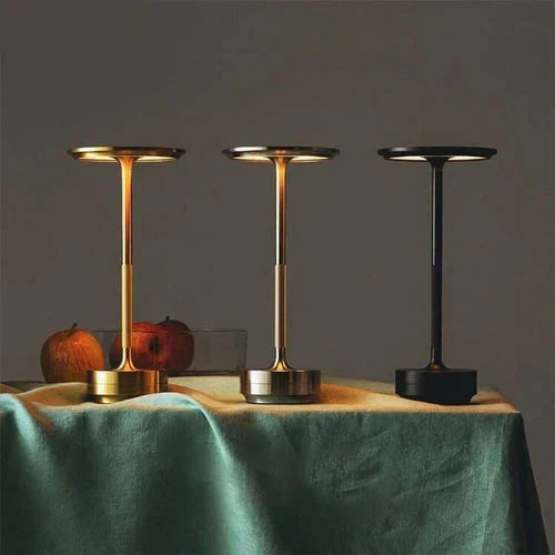 GlowBeam Wireless USB Rechargeable Table Lamp Warm Ambient Glow