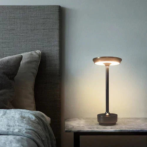 GlowBeam Wireless USB Rechargeable Table Lamp Warm Ambient Glow