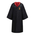 Hooded Wizard Costume Robe — Embroidered Crest, Ankle Length