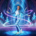 Costume cosplay di Halloween da donna - Completo a due pezzi con giacca corta e pantaloni aderenti
