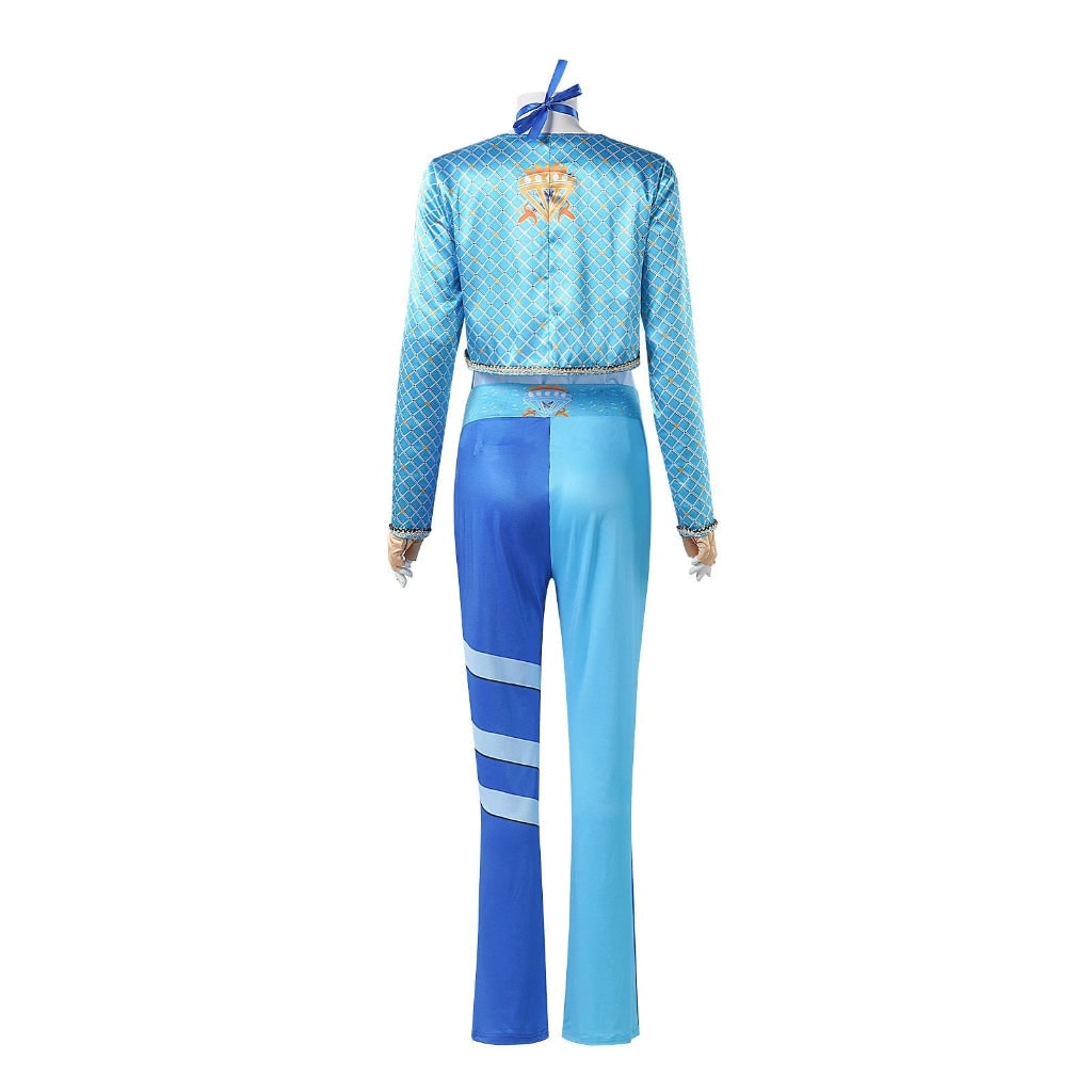 Costume cosplay di Halloween da donna - Completo a due pezzi con giacca corta e pantaloni aderenti
