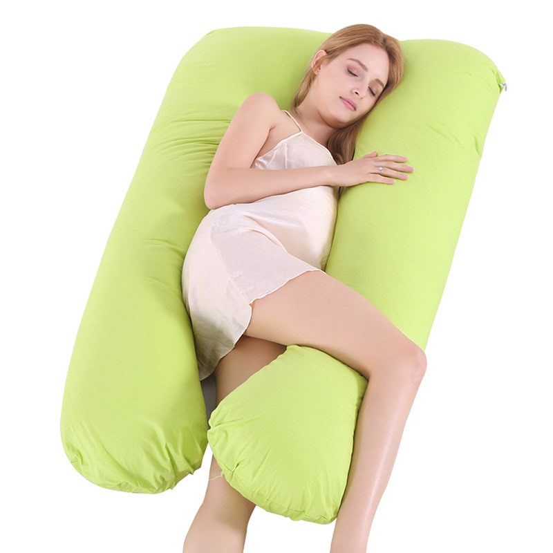 Női U alakú teljes testet támasztó terhességi párna — ergonomikus deréktámasz, vastag párnamag