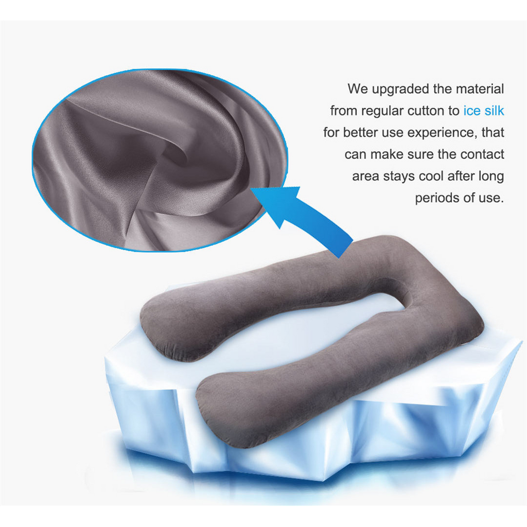Női U alakú teljes testet támasztó terhességi párna — ergonomikus deréktámasz, vastag párnamag