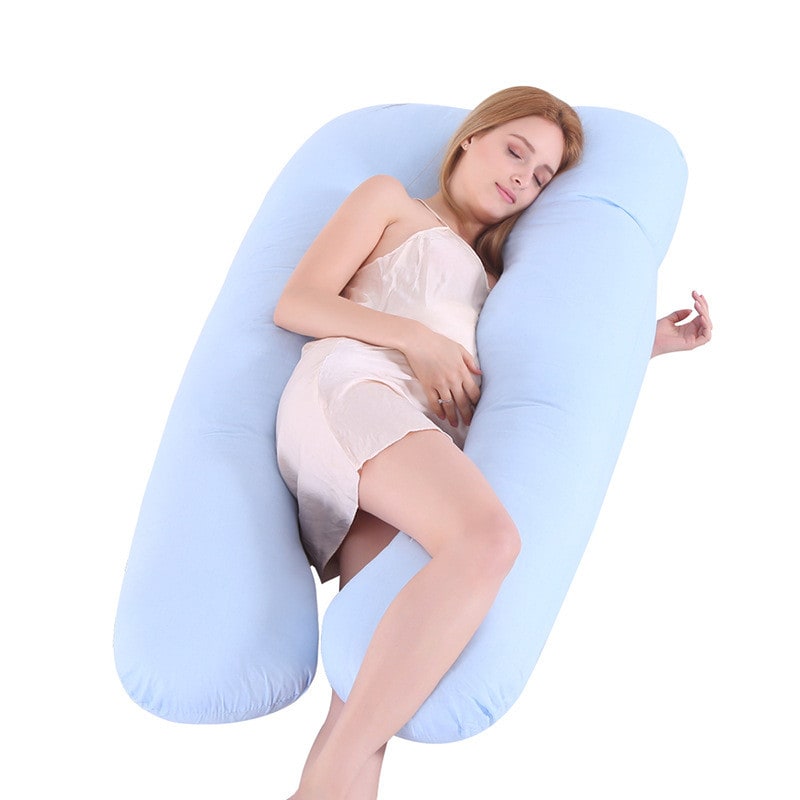 Női U alakú teljes testet támasztó terhességi párna — ergonomikus deréktámasz, vastag párnamag