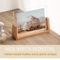 Modern Wooden Picture Frame 12x18 11x17 Clear Acrylic Front U Shaped Stand
