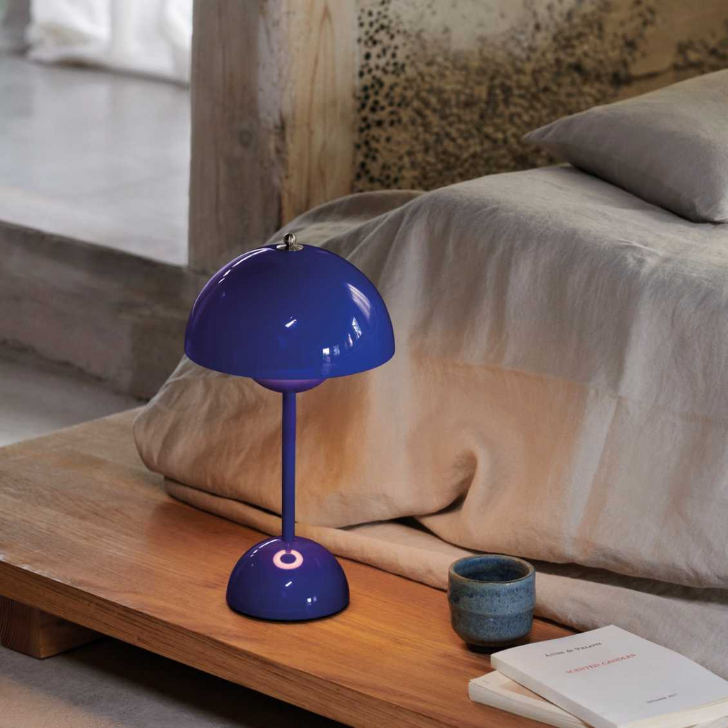 Stolní lampa v retro stylu – bezdrátová se 3 nastavitelnými úrovněmi jasu | ribuella