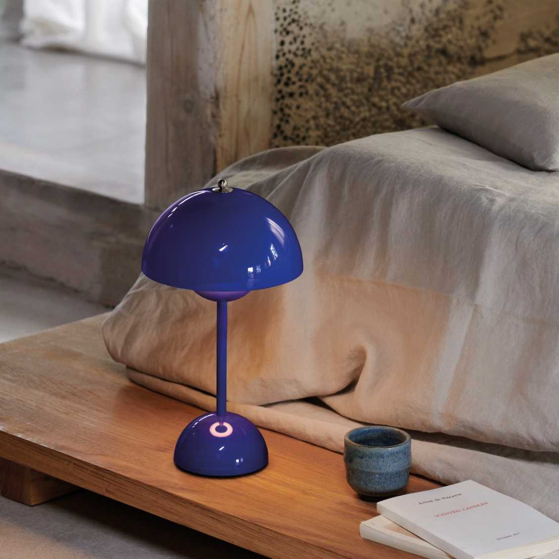 Stolní lampa v retro stylu – bezdrátová se 3 nastavitelnými úrovněmi jasu | ribuella