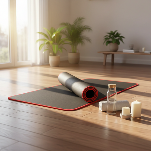 10mm Thick Foldable Yoga Mat Foam Cushioning Non-Slip Exercise
